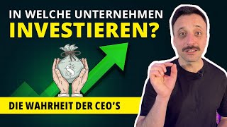 In welche Unternehmen investieren Darauf musst du bei CEOs achten [upl. by Manthei]