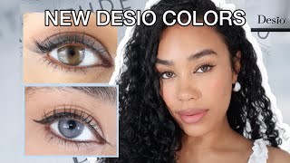 DESIO NEW LAUNCH Bold Grey amp Deep Brown Color Contacts on Brown Eyes  Discount [upl. by Fabi]