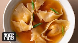 How To Make Wonton Soup  Marions Kitchen [upl. by Afatsom]