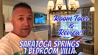 Saratoga Springs 1 Bedroom Villa Room Tour amp Review [upl. by Ytak391]