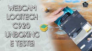 LOGITECH C920  A MELHOR WEBCAM ATUALMENTE UNBOXING E IMPRESSÕES [upl. by Lletnwahs]