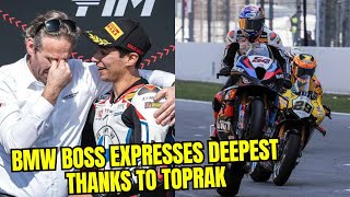 AMAZING ‼️ BMW Boss Expresses Deepest Thanks To Toprak for Long Awaited Victory [upl. by Annhej]