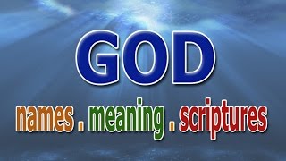 Names of God with meanings and Scriptures  English  HOPE Nireekshana TV [upl. by Yecaw410]