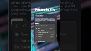 Postcode File shorts [upl. by Aeriela]