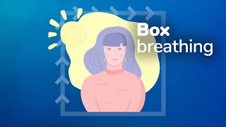 Box breathing relaxation technique how to calm feelings of stress or anxiety [upl. by Acinorej]