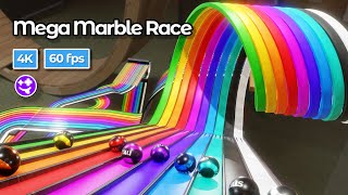 Mega Marble Race  marblerace marbles marblerun blender animation 60fps physics [upl. by Nada]