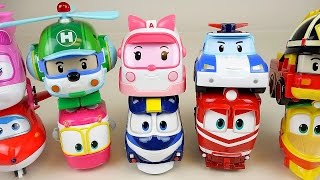 Robocar Poli and Robot Trains Super Wings transformers car toys [upl. by Procora448]