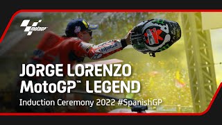 Jorge Lorenzo MotoGP Legend Induction Ceremony  2022 SpanishGP [upl. by Dhiman]