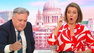 ITV Good Morning Britains Susanna Reid gives fourword verdict on Ed Balls as cohost [upl. by Ulda47]