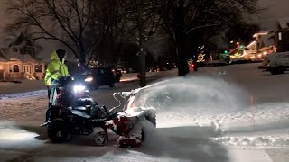 BRAND NEW 48” Toro MULTIFORCE Snowblower ATTACHMENT in ACTION [upl. by Bledsoe]