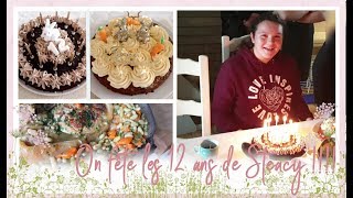 Vlog famille du 28 avril  On fête les 12 ans de Steacy ses gateaux et Rouelle de porc flageolets [upl. by Eustasius370]