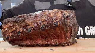 Beef Prime Rib Roast on the Masterbuilt Gravity Series Charcoal Grill [upl. by Teirtza]