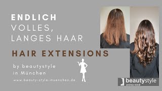 Dünnes Haar durch die Wechseljahre Erlebe eine Haar Transformation mit Extensions bei beautystyle [upl. by Zzahc]