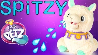 Spitzy the Club Petz Llama Plush Spits WaterBurps And Laughs [upl. by Nicky]