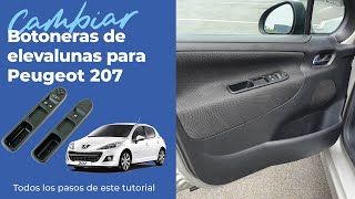 Sustituir un mando de elevalunas para un Peugeot 207 [upl. by Nitnerb]