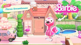 Lets Make a Barbie Dreamhouse in Animal Crossing 💖 [upl. by Aseram]