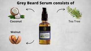 Buddha Natural Grey Beard Serum  For Premature Greying and Restore Natural Beard Color beardcare [upl. by Botnick]