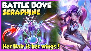 🕊️ WELCOME TO BATTLE DOVE SERAPHINES WOoOOORLD 🎵  New Seraphine Skin Gameplay  Erick Dota [upl. by Mulac]