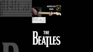 The Beatles Norwegian Wood Guitar Tab Cover [upl. by Ahsoyem]