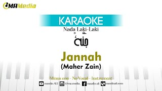 Karaoke Jannah  Maher Zain  Nada Lakilaki  جنّة [upl. by Moise546]