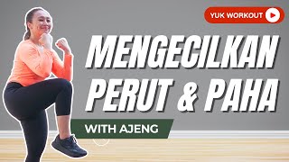 BEGINNER FRIENDLY NO JUMP Olahraga Mengecilkan Perut Buncit  Latihan Turunin Berat Badan Pemula [upl. by Winterbottom]