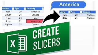 How to Create Slicers in Excel  How to Use Slicers in Excel [upl. by Goran]