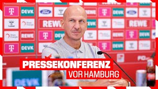 LIVE Pressekonferenz vor Hamburg  1 FC Köln [upl. by Onaicram]