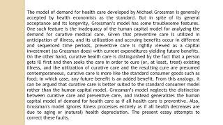 A Critique of an Aspect of Grossman’s Model of Demand for Health Care IJAEFA 2 2 47 53 [upl. by Komsa802]