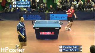 ETTU Cup 2012 Timo BollFengtian Bai [upl. by Hubie]