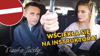 Kursantka wściekła się na instruktora Nauka jazdy [upl. by Eelidnarb]