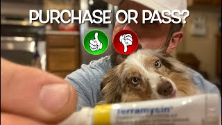 Review of Terramycin Antibiotic Ointment Eye Infection Treatment For Pets [upl. by Nerte]