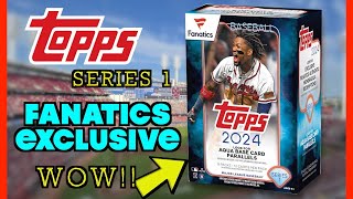 The LOADED Fanatics Topps 2024 Series 1 Value Box NO ONE IS TALKING ABOUT topps baseballcards [upl. by Crescentia]