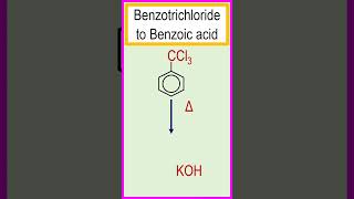 Transformation of benzotrichloride to benzoic acid chemistry [upl. by Lizabeth]