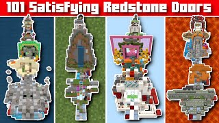 Minecraft 🚪 101 Satisfying Redstone Doors 🚪 [upl. by Malchus]