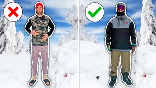 Everything You Need To Wear Snowboarding [upl. by Adnalahs116]