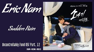 Eric Nam 에릭 남 – Sudden Rain 소나기  Uncontrollably Fond 함부로 애틋하게 OST Part 12 Lyrics HanRomIndo [upl. by Joanne]