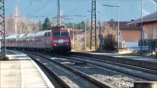 Bernau am Chiemsee  Meridian DBErsatzzug  railjets  Güterzüge  EC [upl. by Akyre533]