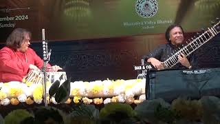 A beautiful Dhun by Ustad Shahid Parvezji with Hindole Majumdar on Tabla Live in Kolkata [upl. by Yadsnil]