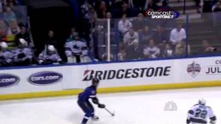 MarcEdouard Vlasic owngoal in Game 2 Puck Daddy [upl. by Imre]