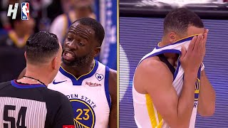 Draymond EJECTED four minutes into the game 😮 Steph FRUSTRATED [upl. by Rogergcam]