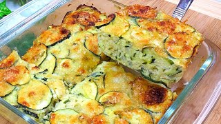 Easy and Delicious Zucchini Casserole Recipe Prepared in 10 Minutes 😋 [upl. by Alleirbag]