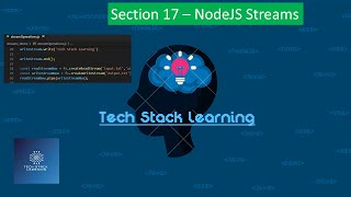 Nodejs  Section 17 Node Streams  NodeJS Beginners  Simple Tutorials  Easy Learning [upl. by Zetram]