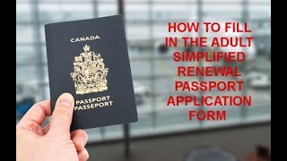 How to Fill In The Simplified Renewal Passport Application Form TheFormFiller [upl. by Ahseka709]