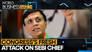 Congress Targets SEBI Chiefs Transactions At A Press Conference  World Business Watch  WION News [upl. by Attenwad]