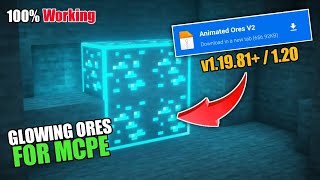 Glowing Ores Texture Pack Mcpe 11981 😍  Visible Ores Texture Pack 119 🤯 [upl. by Nadia]