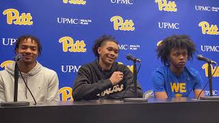 Pitt Guards Ishmael Leggett Jaland Lowe and Carlton Carrington Press Conference  1011 [upl. by Pacificia287]