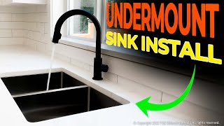 How to Install an Undermount Kitchen Sink On a Granite Countertop [upl. by Dennet888]