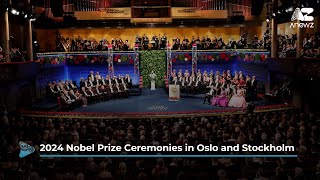 2024 Nobel Prize Ceremonies in Oslo and Stockholm [upl. by Sefton]