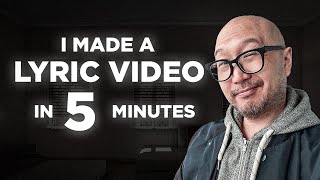 How to Make a LYRIC VIDEO in 5 Minutes [upl. by Hanschen]