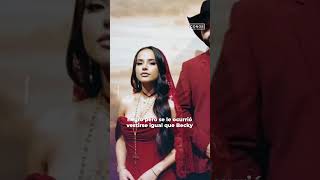 Becky G le hace el fuchi a Ángela Aguilar por 🦊 y quererla ningunear en los Latin Grammy  shorts [upl. by Dotti]